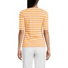 Lands' End Women's Lightweight Jersey Skimming Elbow Sleeve Crew Neck T-shirt - 2 of 3