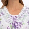 Collections Etc Soft Floral Pattern Print Knit 2-Piece Capri Pajama Set - 3 of 4