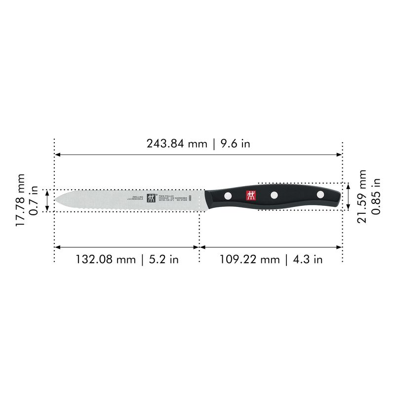 ZWILLING TWIN Signature 5-Inch Utility Knife, Serrated Edge, 3 of 5