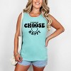 Simply Sage Market S.W.Smiley Choose Happy Bold Smiley Face Garment Dyed Tank - 2 of 4