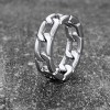 Cuban Link Ring 7mm Wide - Stainless Steel Hip Hop Thumb Ring for Men & Women (Sizes 6-14) - 4 of 4