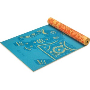 Extra Thick 6mm Yoga Mat, Reversible Non-Slip Print Exercise Mat for All Yoga Types, Pilate - 1 of 4