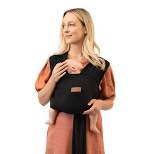 Moby Petunia Picklebottom X Moby Wrap Easy-Wrap Baby Carrier - Black Eyelet
