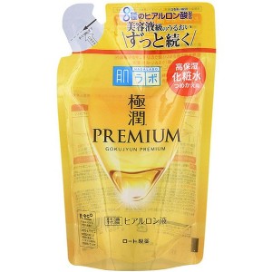 Hada Labo Rohto Gokujyun Premium (Hydrating Lotion) Hyaluronic Acid (5.7 oz Refill bag) | JAPAN Hadalabo #4987241167463 - 1 of 4
