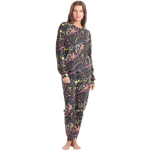 Just Love Women's Tie Dye Two Piece Thermal Pajama Set - Waffle Pj Set  6962-10682-xs : Target