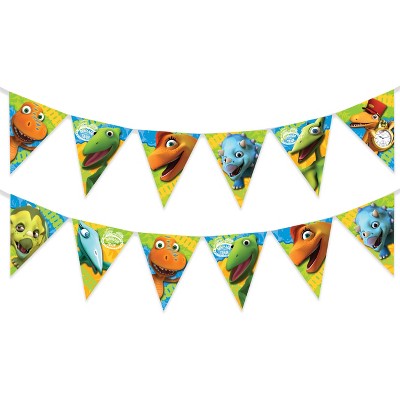 Treasures Gifted Dinosaur Train Birthday Banner Pennant - Dinosaur Train Party Supplies - 1 Pack