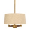 18" Wood Drum Pendant Gold - Storied Home - 4 of 4