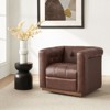 Frankie Genuine Leather Swivel Club Chair| HULALA HOME - 3 of 4