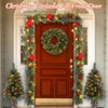 6 FT Christmas Garland with Lights,Battery Operated with Pine Cones Berries Lush Branches,20 LED Lights,Decor Mantle Fireplace Indoor Outdoor Home - 4 of 4