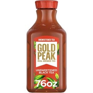 GOLD PEAK Unsweetened Black Iced Tea Drink - 76 fl oz - 1 of 4