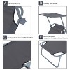 TiramisuBest Set of 2 Folding Chaise Lounges with 6-Position Reclining Back, Breathable Mesh Seat & Headrest for Pool/Beach/Yard/Patio (Green) - 4 of 4