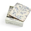 Pimpernel Morris & Co Willow Bough Blue Coasters, Set of 6 - Heat-Safe Drinkware Mats with Floral Design & Cork Backing - 4 of 4