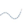 Simona Sterling Silver Oval & Square Gem Bracelet - Blue Topaz - Blue - 7.5 Inch - 2 of 3