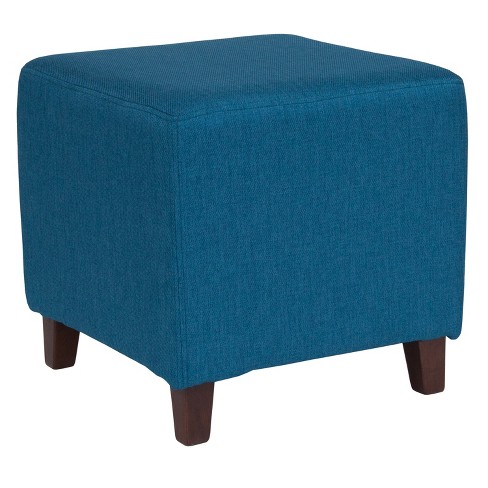 Flash Furniture Ascalon Upholstered Ottoman Pouf in Brown Fabric