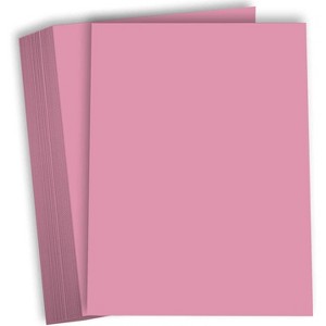 Hamilco Colored Cardstock Scrapbook Paper Vellum 67lb cover 8.5" x 11" Card Stock - 50 Sheets (Pink) - 1 of 4