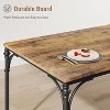 Dining Table Set for 4 Modern Dining Table and Chairs Set 4 Chairs for 4 with Bench Wood Kitchen Table Set for Dining Room, Dinette, Vintage - 4 of 4