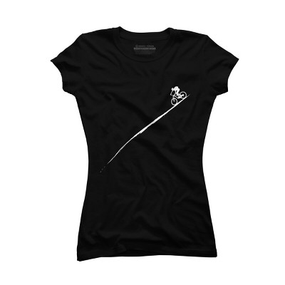Junior's Design By Humans Downhill Mountain Biker By Ziegenbart T-Shirt