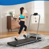 Naysaye 2 in 1 Folding Treadmill, Treadmill Under Desk Walking Pad with Remote Control for Home Office, ‎Gray, 22.3"*38"*46.46" - 2 of 4