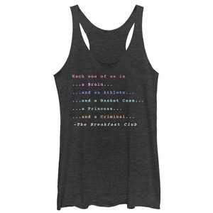 Women's The Breakfast Club Each One Of Us Stereotype Racerback Tank Top - 1 of 3