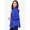 Roaman's Women's Plus Size Scroll Print Shirt - 4 of 4