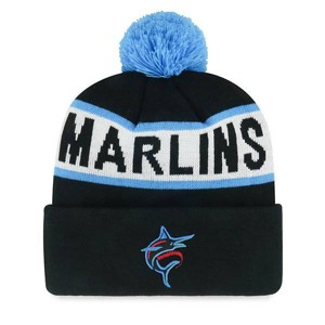 MLB Miami Marlins Full Blitz Knit Beanie: Sports Team Logo, Adult One Size - 1 of 2
