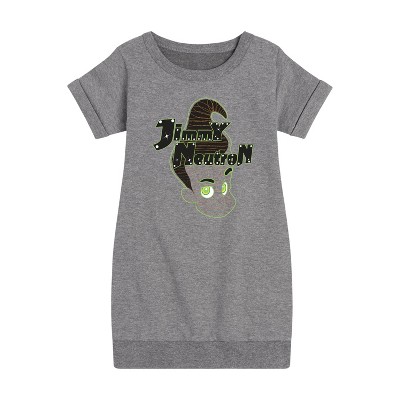 Girls' - Jimmy Neutron - Gotta Blast Graphic Short Sleeve Fleece Dress