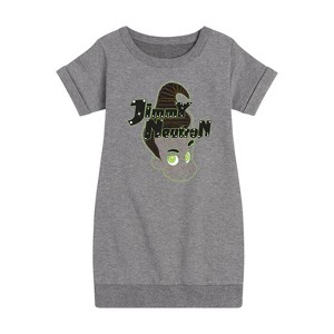 Girls' - Jimmy Neutron - Gotta Blast Graphic Short Sleeve Fleece Dress - 1 of 4