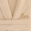 Linum Home Textiles 100% Turkish Cotton Embroidered ''Mrs.'' Terry Bathrobe - 3 of 3