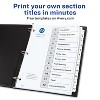 Avery Dividers for 3 Ring Binders, 12 Tabs per Set, Customizable Table of Contents, Classic White Tabs (3 Sets of 11078) - 2 of 4