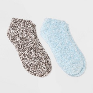 Women's Marled 2pk Cozy Low Cut Socks - Auden™ 4-10 - 1 of 3
