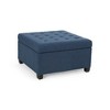 Sapphtopaz Storage Ottoman Bench, Square Ottoman with Storage, Tufted Accent Bench for Living Room, 2 in 1 Function, Work as End Table and Ottoman - 3 of 4