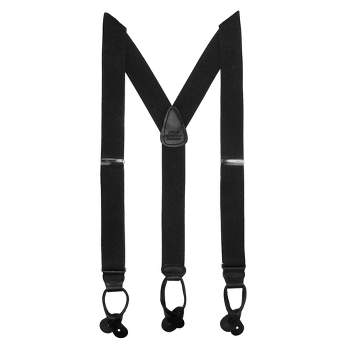 Ctm Men's Metal Instant Buttons For Suspenders, Silver : Target