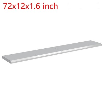 2PCS 36x12x1.6" Concession Window Shelf Stainless Steel Foldable Food Truck Shelf