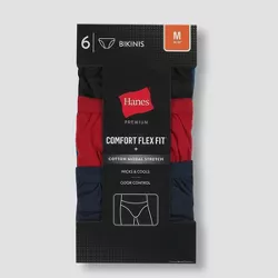 Hanes Premium Black Label Men's Bikini Underwear 6pk - Colors May Vary XL