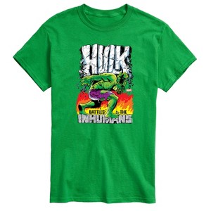Men's - Marvel - Hulk Battles the Inhumans Short Sleeve Graphic T-Shirt - 1 of 4