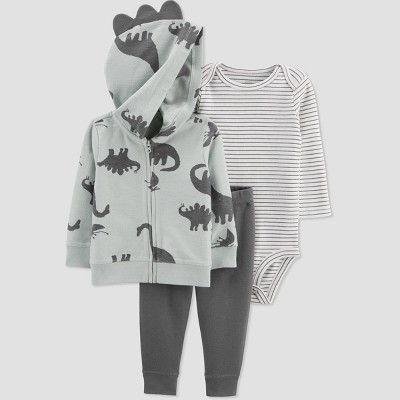 Image of Carter's Just One You® Baby Boys' Dino Top & Bottom Set - Green Newborn