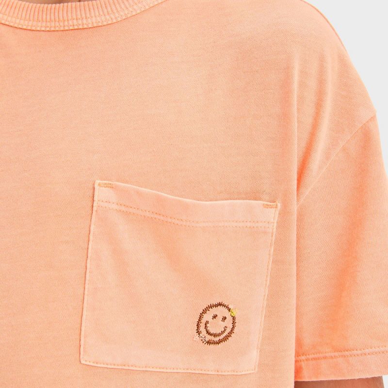 Boys' Short Sleeve 'Worry Less Love More' Graphic T-Shirt - Cat & Jack™ Orange, 3 of 5