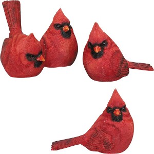 Transpac Small Cardinal Figurines Set of 4 Resin Home Decorations for Spring Decorative Objects - 1 of 1