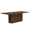 Christopher Knight Home Eloise Modern 8 Seater 84" Oversized Rectangular Dining Table with Pedestal Base Walnut - 4 of 4