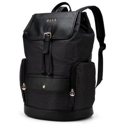 ELLE Luggage 25L Eleganza Monogram Backpack - Black — фото 2