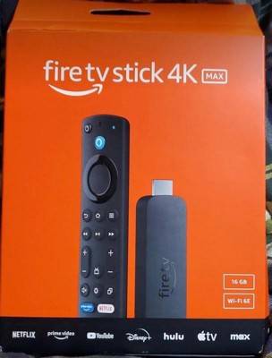 Fire TV Stick 4K Max Streaming Device with Wi-Fi 6 & Alexa Voice  Remote (Black)