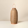 Rattan Solar Outdoor Patio Lantern - Hearth & Hand™ with Magnolia - 2 of 4