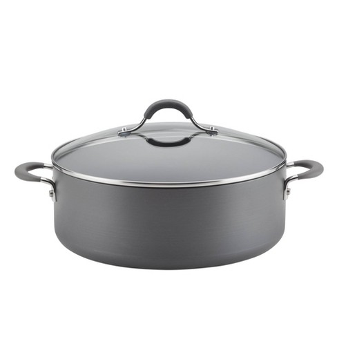 Circulon A1 Series with ScratchDefense Technology Nonstick Induction  Stockpot with Lid, 8 Quart, Graphite