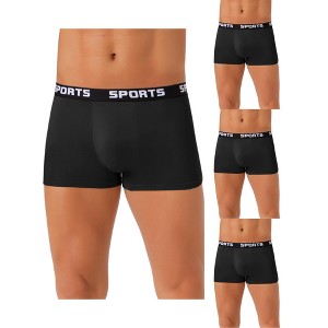 INSPIRE CHIC Men's 4 Pack Lightweight Short Leg Stretch Underwear Boxer Briefs - 1 of 4