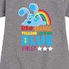 Girls' - Blue's Clues & You! - Colors Of The Rainbow Graphic Short Sleeve Fleece Dress - 2 of 4