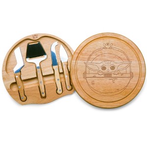Toscana Mandalorian Grogu Circo Cheese Charcuterie Cutting Board and Tools Set - 1 of 4