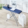 VEVOR Ironing Board with Bottom Storage Tray, Thickened 4 Layers Iron Board with Heat Resistant Cover and 100% Cotton Cover, 10 Adjustable Heights - 2 of 4
