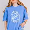 Yale New Haven Oval - Women's Garment Dyed Graphic T-Shirt - 2 of 4