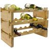 Sorbus bamboo style wine rack for home, cabinet or pantry - 4 of 4