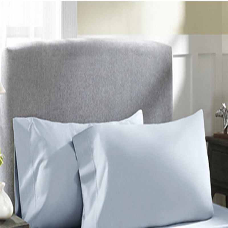 Perthshire Platinum Concepts 800 Thread Count Solid Sateen Sheet - 4 Piece Set - Lite Blue, 2 of 5